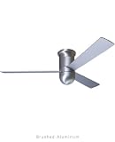 42 Brushed Aluminum Cirrus Hugger Ceiling Fan