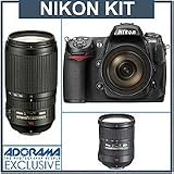 cheap Nikon D300 DSLR Camera Outfit with 18-200mm f/3.5-5.6G ED-IF AFS DX VR Zoom-Nikkor Lens & 70mm - 300mm f/4-5.6G ED AF-S DX VR (Vibration Reduction) - USA Warranty