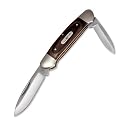 Buck 389 Canoe 2 Bladed Traditional Folding Pocket Knife (Wood)