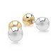 Duragold 14k White and Yellow Gold 4mm Reversible