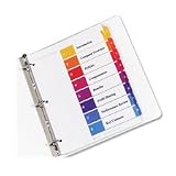 Ready Index Table/Contents Dividers, 8-Tab, 1-8, Letter, Assorted, 24 Sets