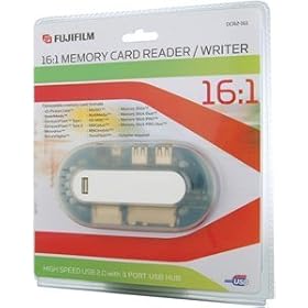 Fujifilm 16 in 1 Card Reader with 3 Port USB 2.0 Hub