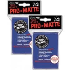 Ultra Pro PRO-MATTE (100 Count) Blue Deck Protector Sleeves - Magic the Gathering On Sale