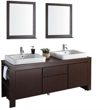 Allessa 72 Inch Modern Iron Wood