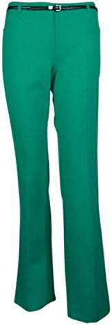 Calvin Klein Women's Belted Straight Pocketed Modern Pant (0, Jade)