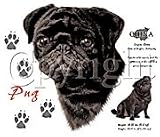 Black Pug Adult Sweatshirt