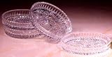 ESSEX CRYSTAL COASTERS - SET OF 4 ESSEX COLLECTION 24% CRYSTAL COASTERS