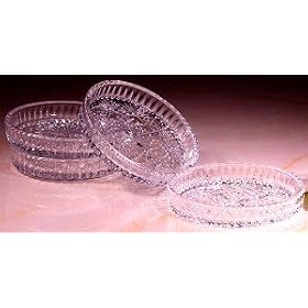 ESSEX CRYSTAL COASTERS - SET OF 4 ESSEX COLLECTION 24% CRYSTAL COASTERS by Jaf Gifts