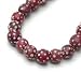 Dark Red with White Dots Thousand Eyes Glass Round Antique African Trade Beads 11mm