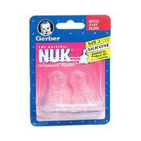 Gerber Nuk Nipples Orthodontic Silicone Size 2 Fast Flow   2 Ea