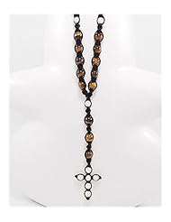 Cross Polyester Tiger Necklace