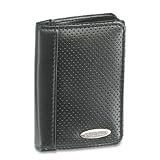 Rolodex 50605 Rolodex Personal Card Case, Leather, Black