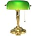 Green Glass Shade Bankers Lamp