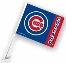 Chicago Cubs Car Flags - 1 Pair