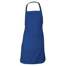 Chef Works F8 Butcher Apron, 34-Inch Length by 24-Inch Width, Royal Blue