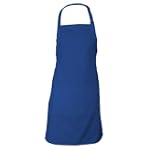 Chef Works F8 Butcher Apron, 34-Inch Length by 24-Inch Width, Royal Blue