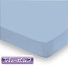 Tr�umeland TT02035 Jersey Spannbetttuch f�r alle Laufgittermatratzen, Farbe: hellblau, Gr��e: 100 x 100 cm, 100% Baumwolle