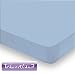 Träumeland TT02035 Jersey Spannbetttuch für alle Laufgittermatratzen, Farbe: hellblau, Größe: 100 x 100 cm, 100% Baumwolle