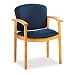 2111 Invitation Series Wood Guest Chair, Henna Cherry/Indigo Fabric
