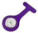 Schwesternuhr Typ 2 Silikon Violett Smiley mit Nadel 1 Stück Kitteluhr Krankeschwesteruhr Herrenuhr Damenuhr Original Tiga-Med Qualität