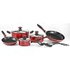 T-fal Wearever Get-A-Grip Mirro 10-Piece Cookware Set Red A824SA64
