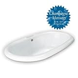 American Bath Factory B5-5720-WX-LH - The Palermo Champagne Drop-In Bathtub in White