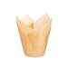 Packnwood "Tulips" Golden-Brown Silicone-Coated Baking Cup, 5.9" Diameter x 1.57" Height, 3 oz Capacity (10 Packs of 100)