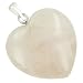 A Lucky Puffy Rose Quartz Gemstone Heart Love Talisman Pendant