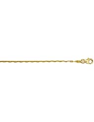 18K Yellow Gold Anchor 1.7mm Necklace 24 Inch