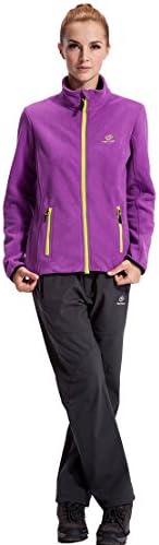 Alionz Women Stand Collar Fleece Thicken Outdoor Sportswear Tops Jacket Blazer XL Purple
