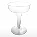 Northwest Enterprises CHAMP4-20/20 Partyware Plastic 2-Piece Champagne Glass, 4-Ounce Capacity, Clear (20 Packs of 20)