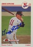 Greg Ritchie, Phoenix Firebirds - Giants Affiliate Autographed Card