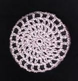 Pale Pink Classic Crocheted Hair Bun Cover- MEDIUM