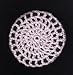 Pale Pink Classic Crocheted Hair Bun Cover- LARGE