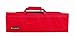 Messermeister 8-Pocket Heavy Duty Nylon Padded Knife Roll, Luggage Grade and Water Resistant, Red