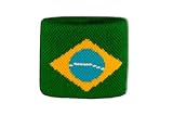 Poignet éponge drapeau Brésil
