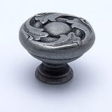 1 1/4'' Dia Vine Design Knob - Antique Pewter