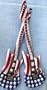 Patriotic Stars & Stripes Inflatable Guitars 42 inch (12/PKG)