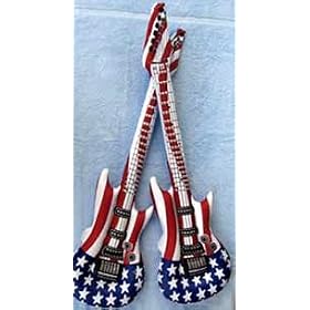 Patriotic Stars and Stripes Inflatable Guitars 42 inch (12 PKG) by Toy Connections
