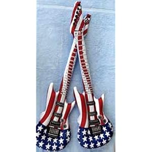 Patriotic Stars and Stripes Inflatable Guitars 42 inch (12 PKG) by 