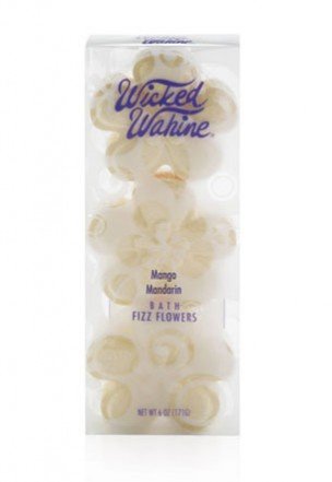 Image of Wicked Wahine Mango Mandarin 3-Pack Bath Fizz Flowers