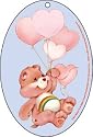 Care Bears Cheer Bear Balloon Heart Air Freshener A-CB-0031