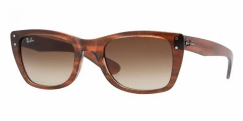 Ray Ban Für Mann Rb4148 Caribbean Light Brown Striped Brown / Brown Gradient Kunststoffgestell Sonnenbrillen