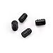 Aluminum Material Hexagon Car Tire Valve Caps 4 Pcs/set (Black)
