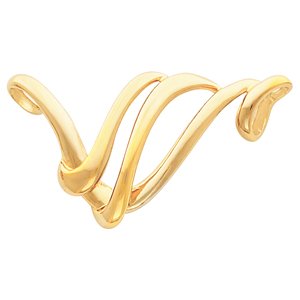 14K White Gold Chain Slide