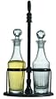 Metal & Cut Crystal Cruet Set