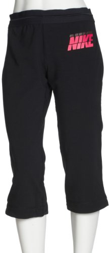 NIKE Damen Capri Short NEW FLY FAVORITES CAPRI, Black/ Voltage Cherry/ (White), L, 380370- Preisvergleich