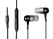 DBSound Black High Fidelity Noise Cancelling Stereo Headset with Microphone and On/off button for Archos Phone - Includes Zippered Case + 3 sizes Ear Buds