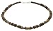 Surf Style Coco Wood Bead, Hematite & Cord Necklace - C