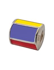 Zable (tm) Sterling Silver Flag-Columbia Bead / Charm